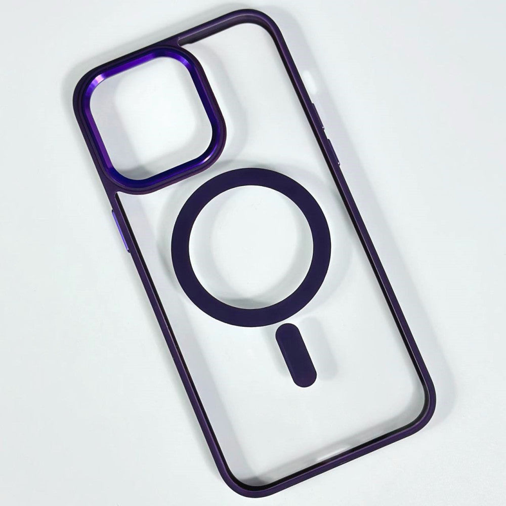 Hard Crystal Magnectic Case For iPhone 13 12 11 14 15 16 Pro Max XSMAX XR SE 7 8 For Magsafe Wireless Charging back Cover