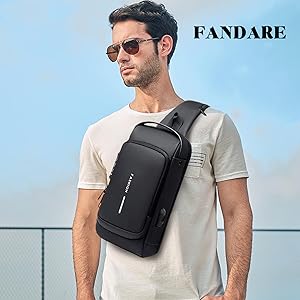 Anti-Theft USB Charging Shoulder Crossbody Bag for Men and Women – Travel Sling Bag