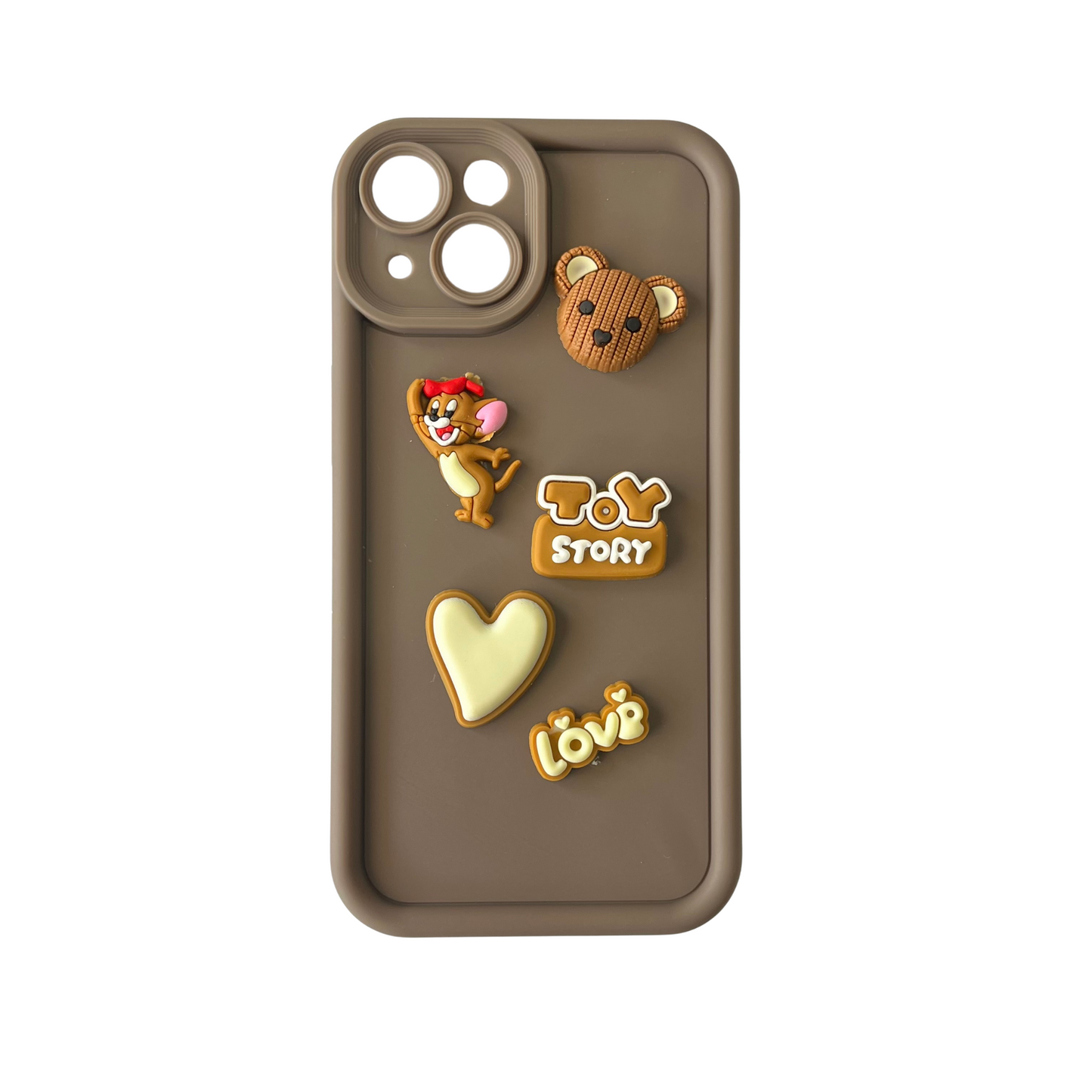 Cute Cartoon 3D Ball Coffee Silicone Mobile Back Case for iPhone 7, 7 Plus, 8, 8 Plus, X, XS, XR, XS Max, 11, 11 Pro, 11 Pro Max, 12, 12 Mini, 12 Pro, 12 Pro Max, 13, 13 Mini, 13 Pro, 13 Pro Max, 14