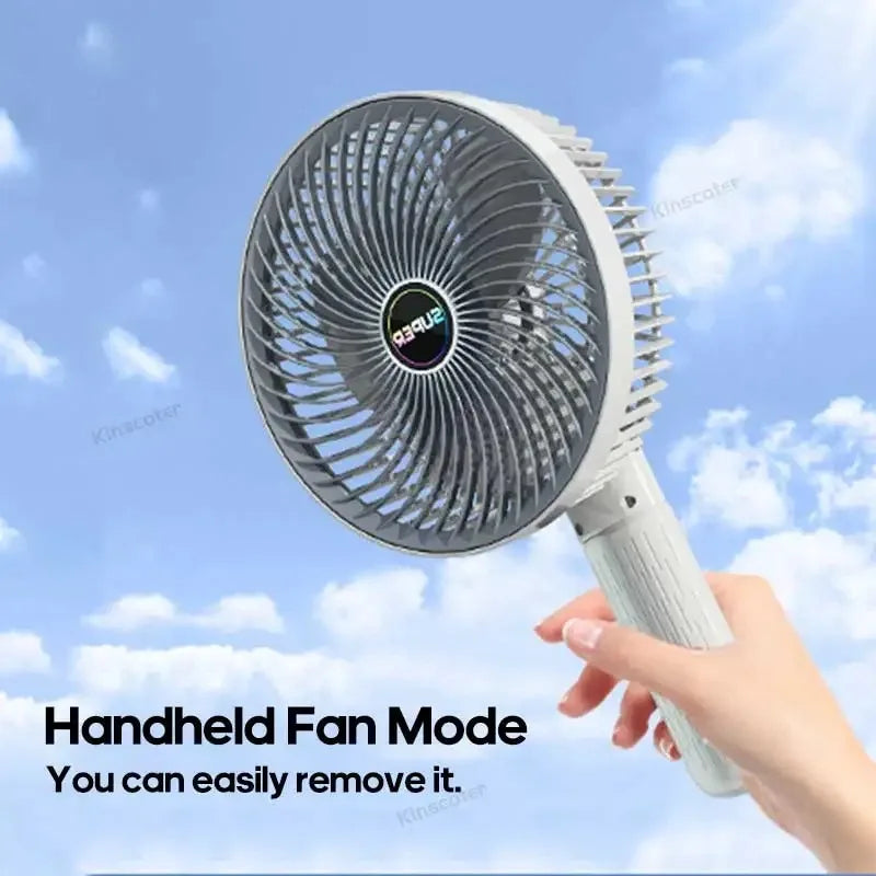 Portable Clip Fan Desktop Fan with Cordless Rechargeable 1200mAh Fan Ventilator Cooler Multifunction Handheld Fan 3 Speed