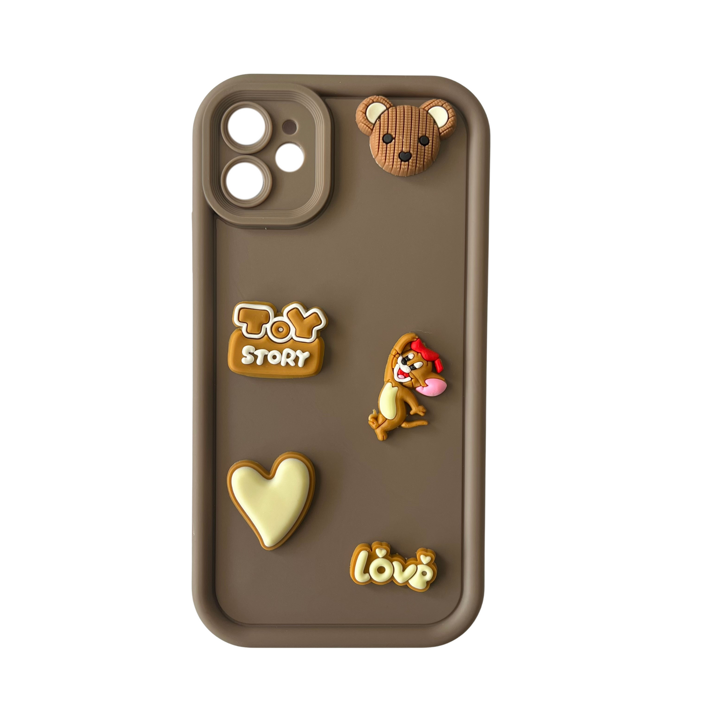 Cute Cartoon 3D Ball Coffee Silicone Mobile Back Case for iPhone 7, 7 Plus, 8, 8 Plus, X, XS, XR, XS Max, 11, 11 Pro, 11 Pro Max, 12, 12 Mini, 12 Pro, 12 Pro Max, 13, 13 Mini, 13 Pro, 13 Pro Max, 14