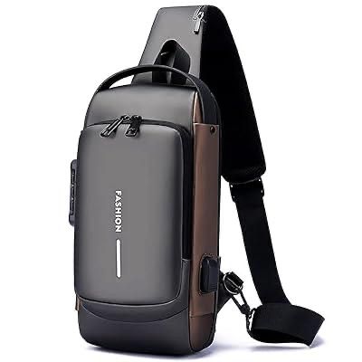 Anti-Theft USB Charging Shoulder Crossbody Bag for Men and Women – Travel Sling Bag