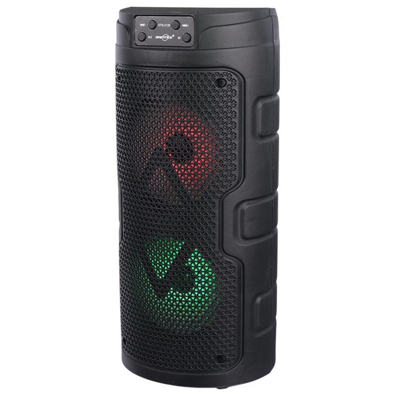 GTS 2129 Wireless Bluetooth Speaker Portable High Bass Speaker with USB, FM, AUX, and LED Lights