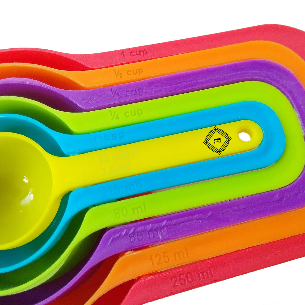 6Pcs Kitchen Measuring Spoons Set for Baking Cooking Coffee Sugar Flour Scoop Tools
