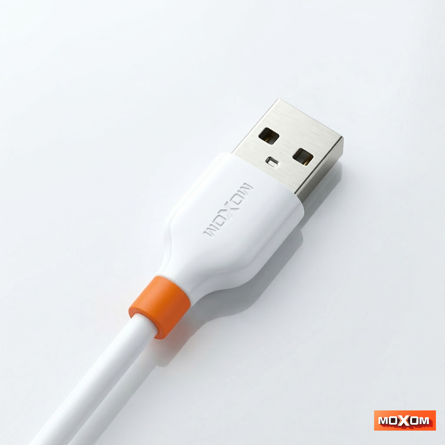 Original Moxom Silicone Micro Cable 1m Length 3A Data Sync & Quick Charge Compatible Samsung Xiaomi Vivo Oppo HTC android Micro Chargin Data Cable