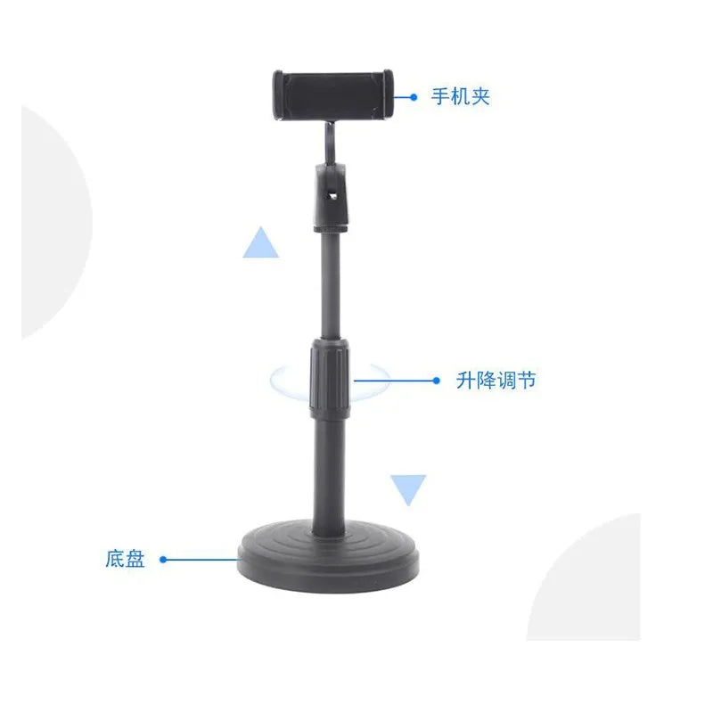 Multi-functional Adjustable Retractable Mobile Phone Stand For Live Broadcast Desk Table Clip Bracket Table Mount Cell Phone Support Holder