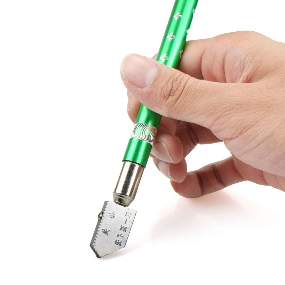 Glass Cutter Diamond Portable Wheel Blade Antislip Metal Handle For DIY Tile Mirror Craft Cutting Cutting Tools