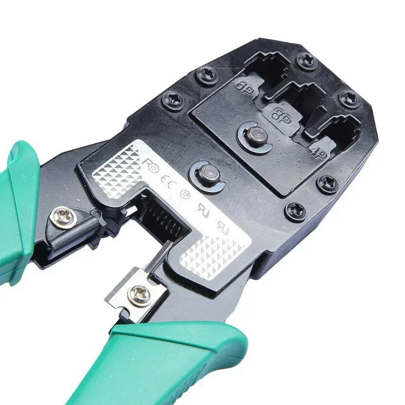 Network Cable Crimping Tool – 3-in-1 Stripping & Crimping Pliers for RJ45, RJ11, RJ12 Connectors