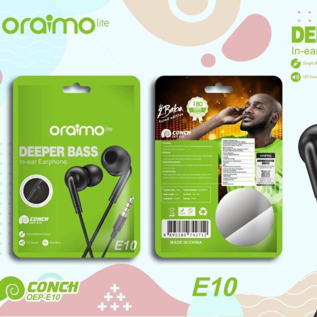Oraimo Earphones Wired 3.5mm In-ear Earphone Earbuds Headset Earphone Handsfree