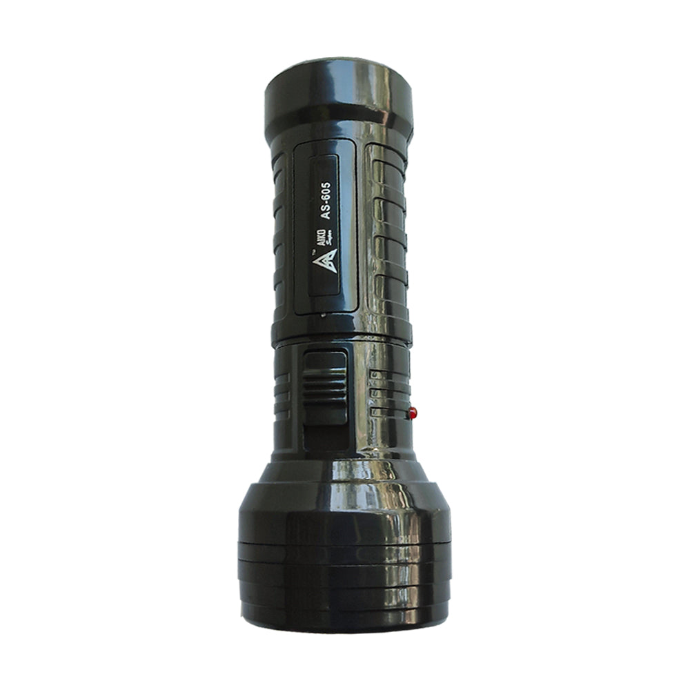 Aiko 1W Portable Flashlight Rechargeable Industrial Security Purpose Torch LED Light