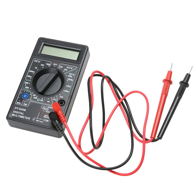 Digital Multimeter Black Electronic Measurement Tool for Voltage Current and Resistance