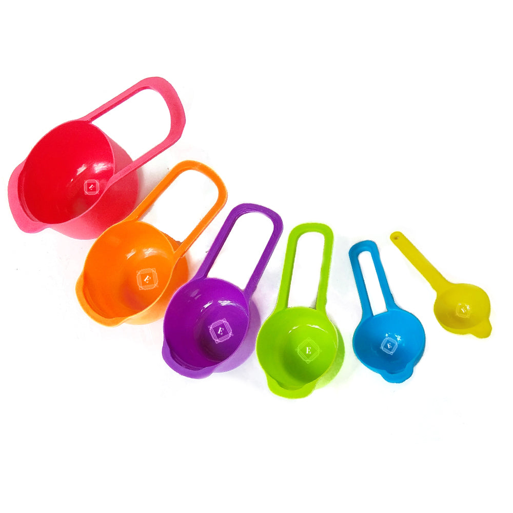6Pcs Kitchen Measuring Spoons Set for Baking Cooking Coffee Sugar Flour Scoop Tools