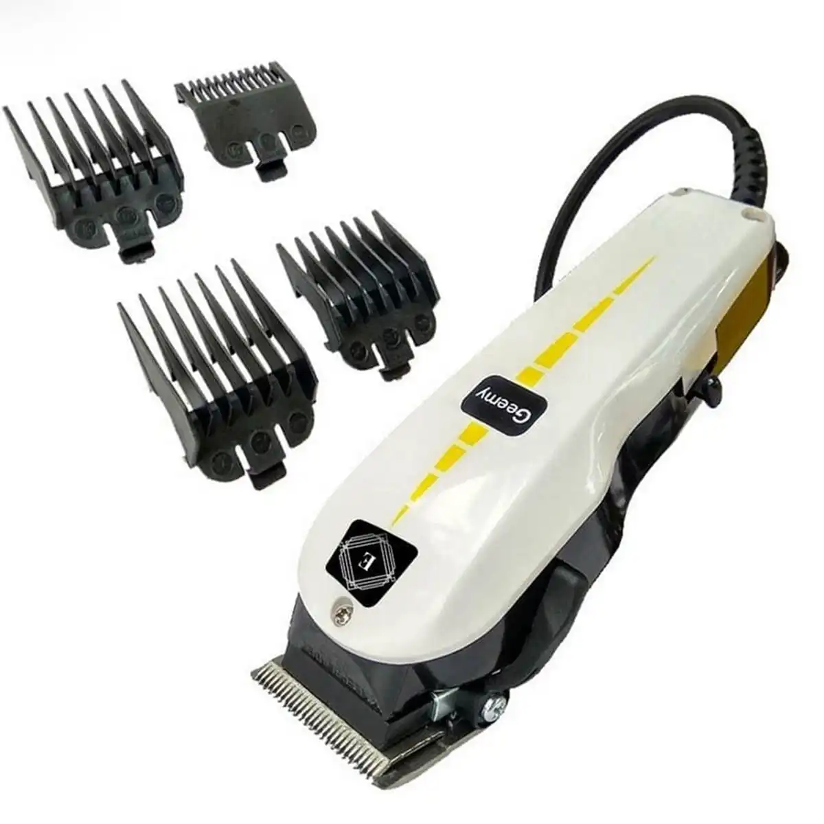 Professional Hair Clipper Trimmer With Wire Incidental 2 Different Cutter Heads & Limit Combs Haircut Machine