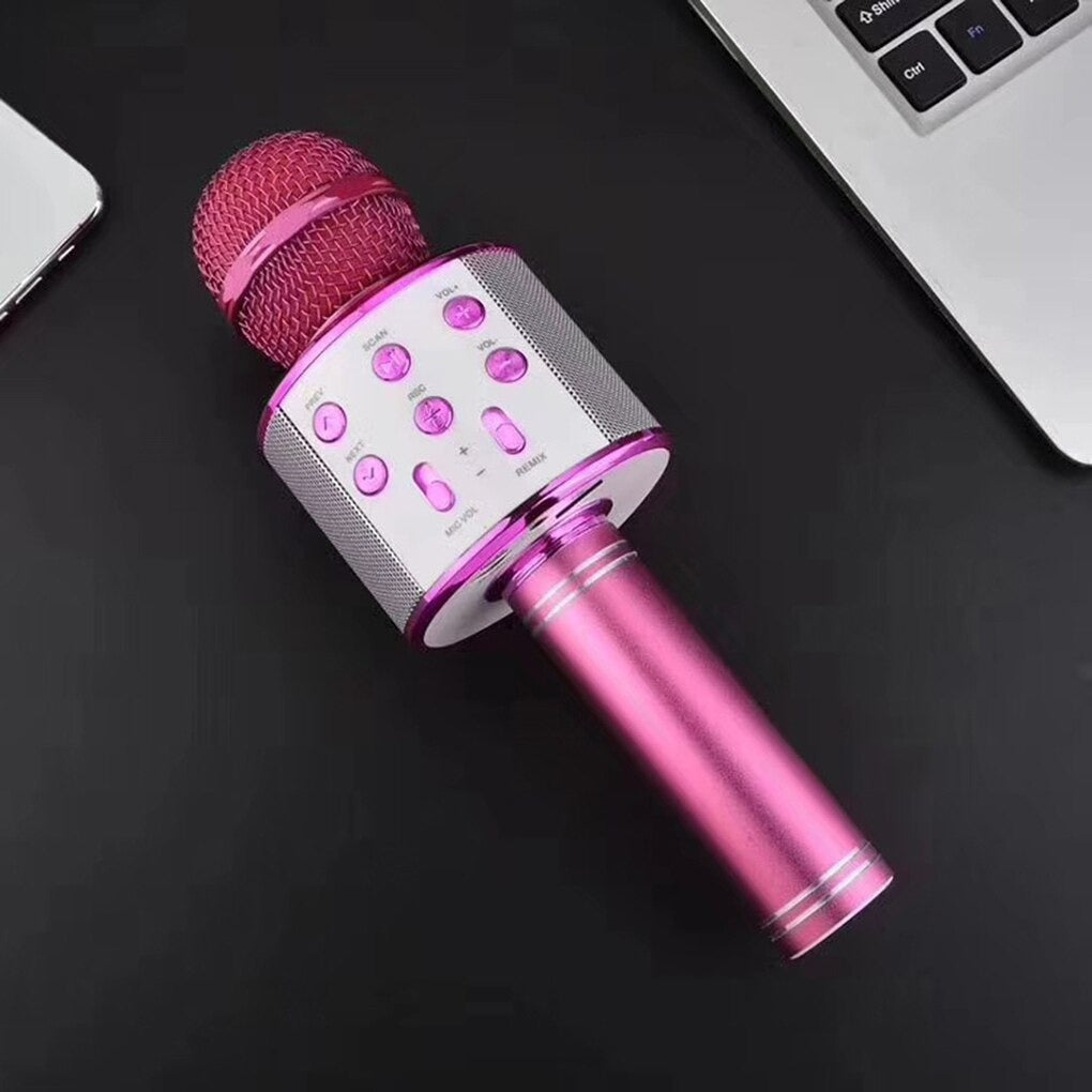 Wireless Bluetooth Karaoke Microphone β Handheld Mic with Speaker & Recording Function for Singing & Parties