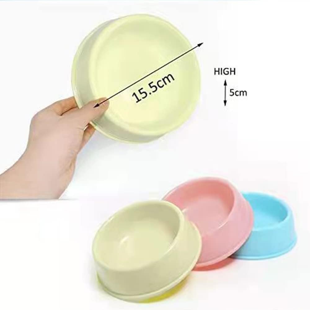 Plastic Pet Food & Water Bowl for Dogs, Cats, and Small Animals | Durable & Easy to Clean Dish