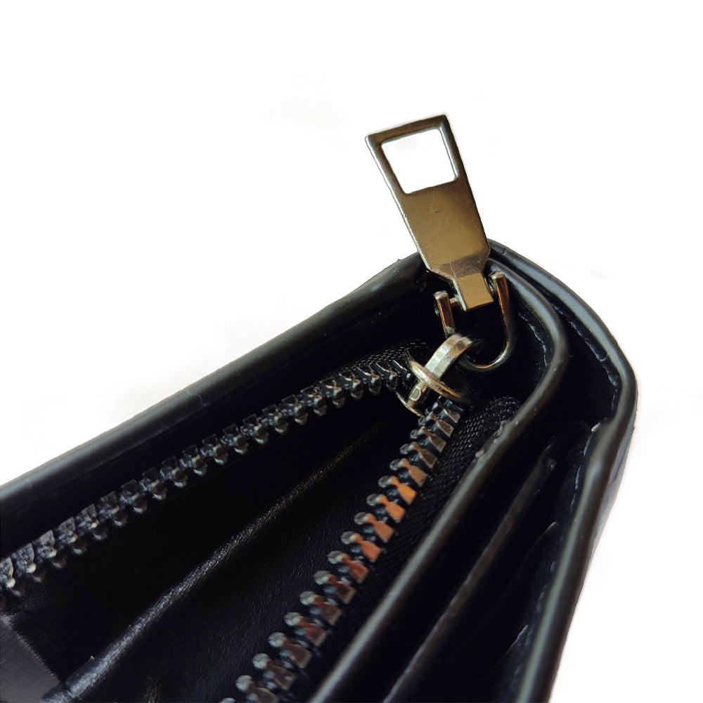 Honsun Baellery Men's Long Wallet Multi Card Holder Zipper PU Leather Large Capacity Purse