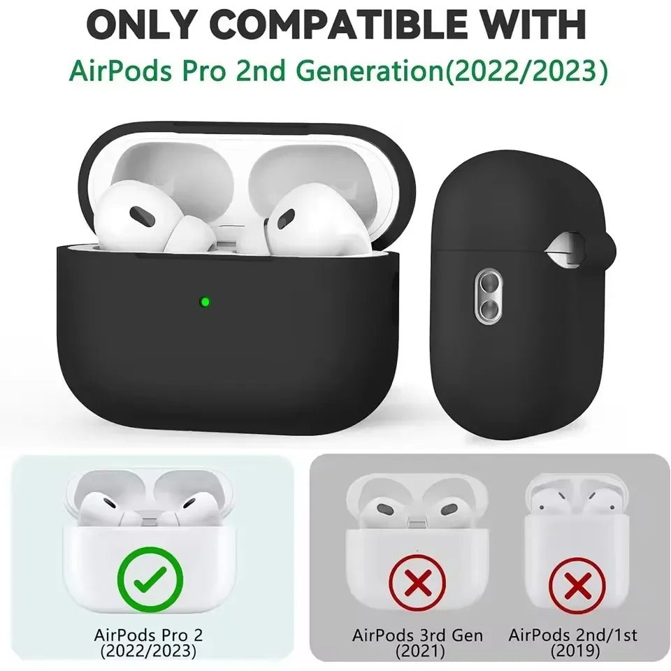 Air Pod Pro & Airpod Pro 2 Silicone Case Cover rotective Case For Apple Airpods Pro 2 Airpods Covers with Steel Hook