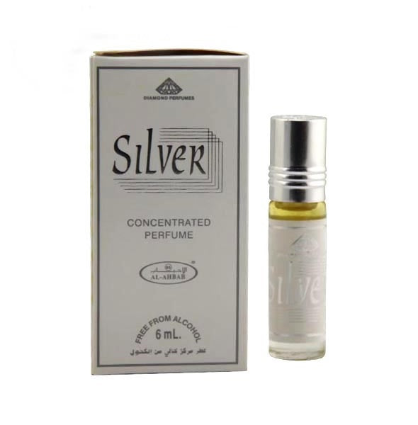 ALM SILVER Attar Concentrated Perfume 6 ml – Long‑Lasting Unisex Fragrance in Compact Bottle