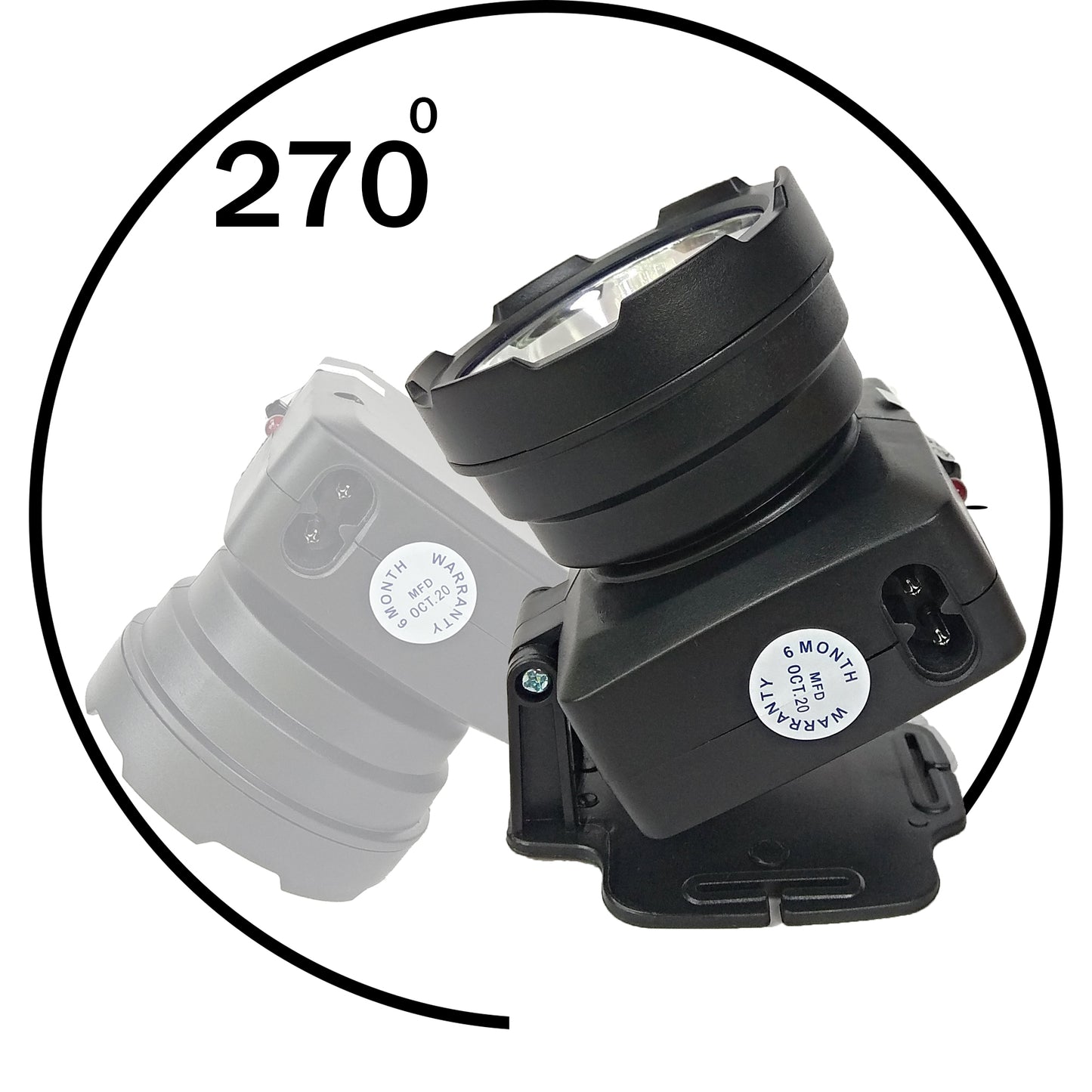 Aiko 696 Rechargeable 3W LED Headtorch Outdoor Weatherproof Head Mounted Flashlight Lamp