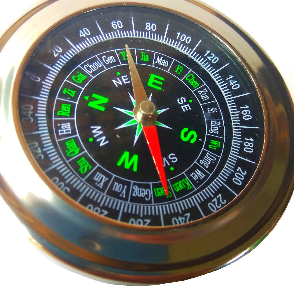 Portable Aluminum Emergency Survival Compass Lightweight Outdoor Navigation Tool