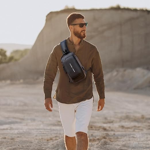 Anti-Theft USB Charging Shoulder Crossbody Bag for Men and Women – Travel Sling Bag