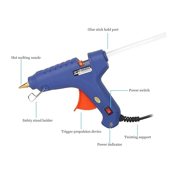 60W Hot Melt Glue Gun Large Size High Quality Glue Gun for DIY Craft Repair Projects