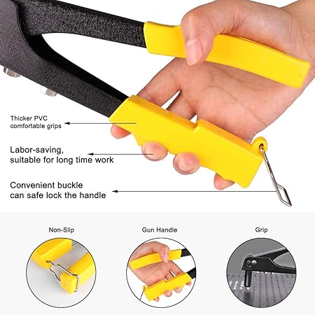 Manual Rivet Gun Tool – Heavy Duty Anti-Rust Riveter for DIY, Automotive & Metal Work