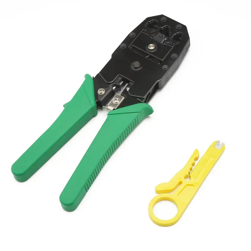 Network Cable Crimping Tool – 3-in-1 Stripping & Crimping Pliers for RJ45, RJ11, RJ12 Connectors