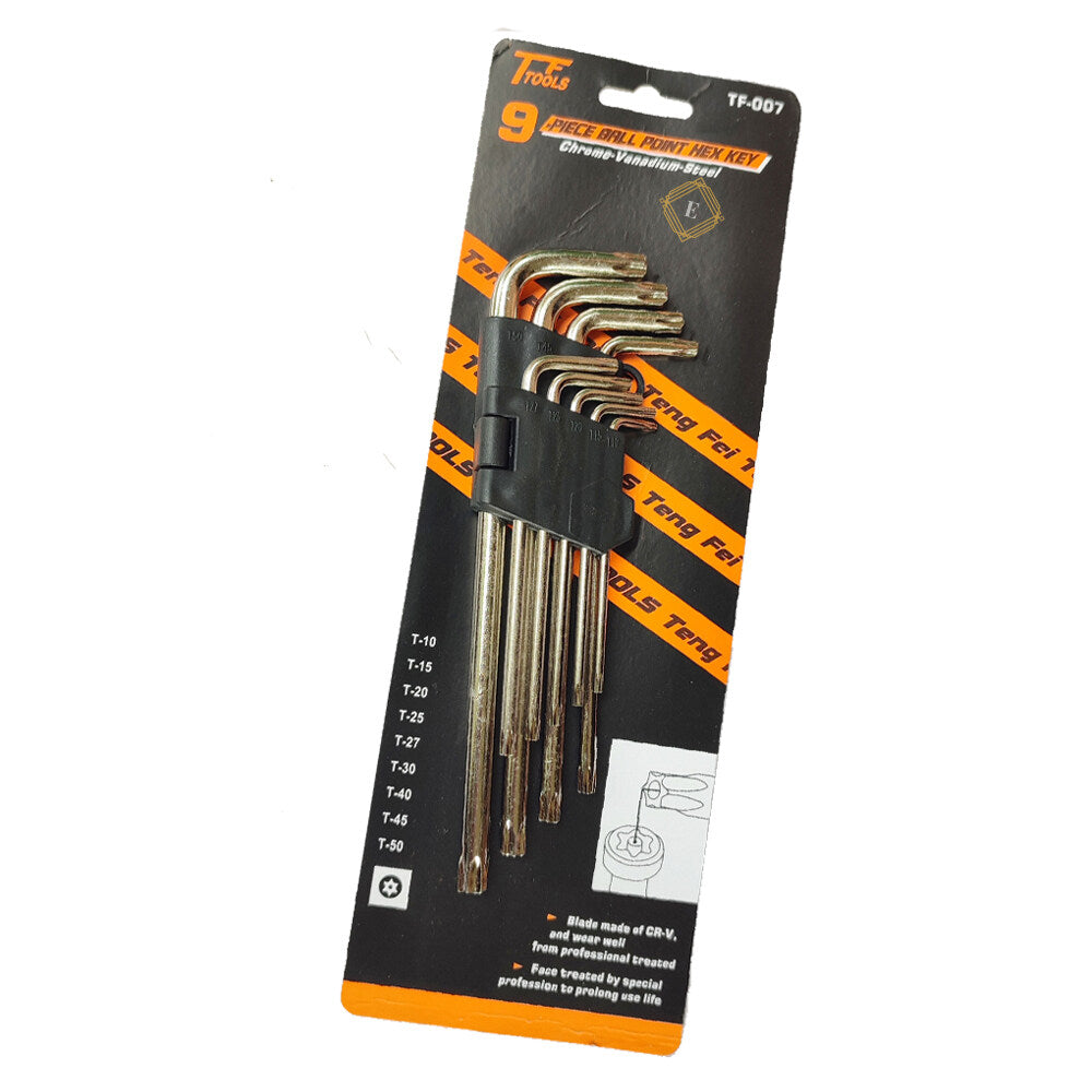 9Pcs Double-End L-Type Hex Key Set – Allen Wrench Hexagon Screwdriver Spanner Tool Kit