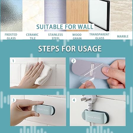 4-Piece Self-Adhesive Wire Holder ā No-Tail Hook Cable Organizer Clips for Home & Office Use