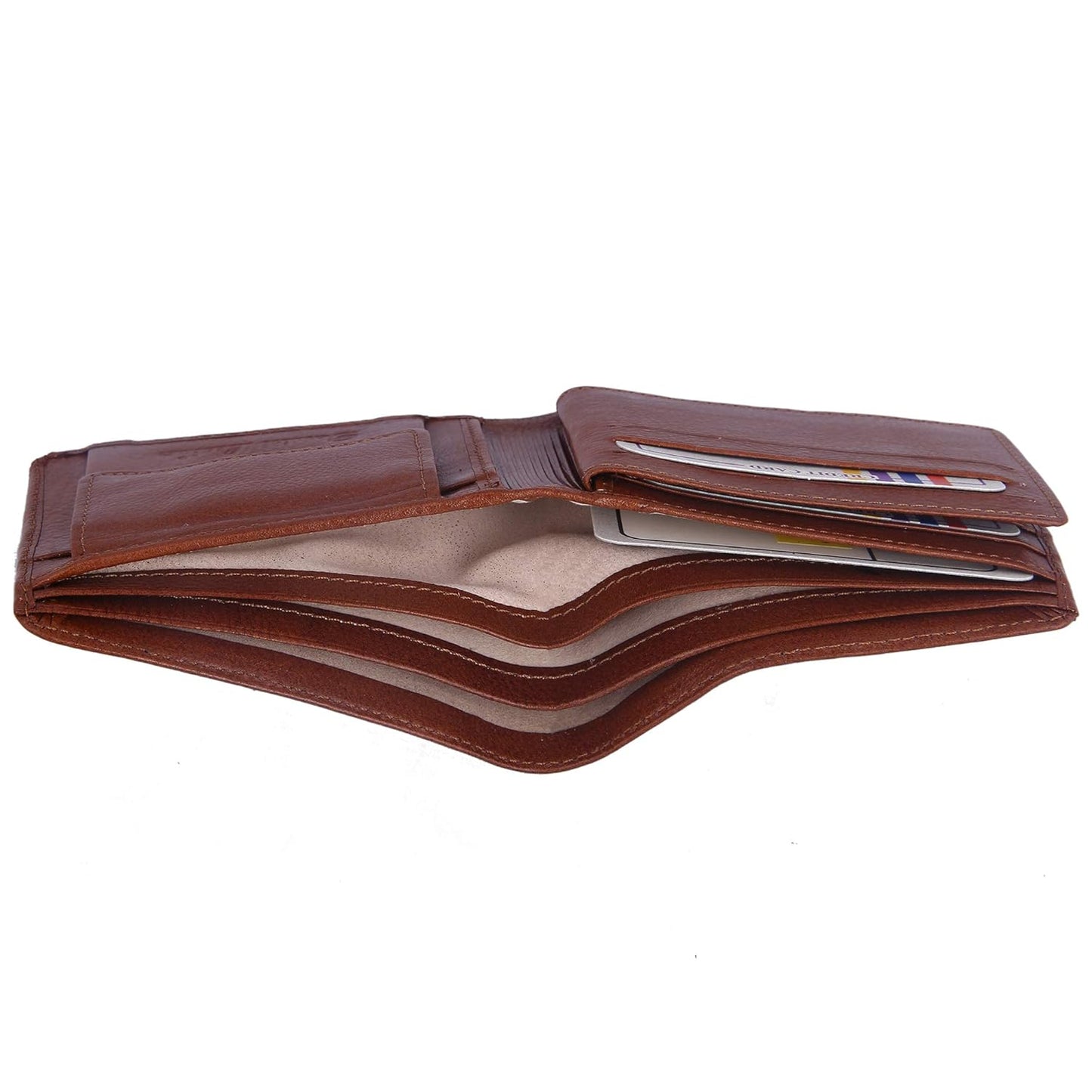 Bessel Men’s Cow Leather Tin Wallet Stylish and Durable Card Holder