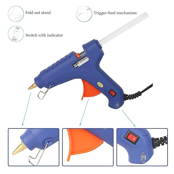 60W Hot Melt Glue Gun Large Size High Quality Glue Gun for DIY Craft Repair Projects