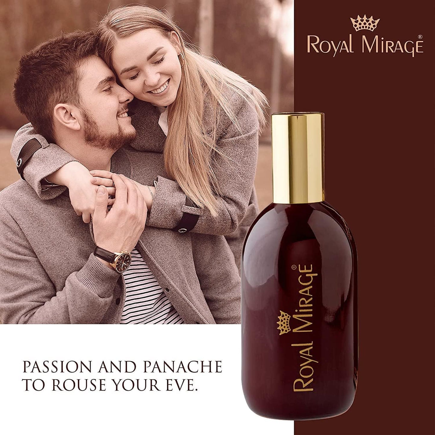 Royal Mirage Original Eau de Cologne Classic & Timeless Fragrance Lush Green Jasmine & Patchouli Notes Long-Lasting Scent Perfect for Everyday Sophistication & Special Occasions 120ml Perfume