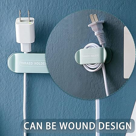 4-Piece Self-Adhesive Wire Holder ā No-Tail Hook Cable Organizer Clips for Home & Office Use