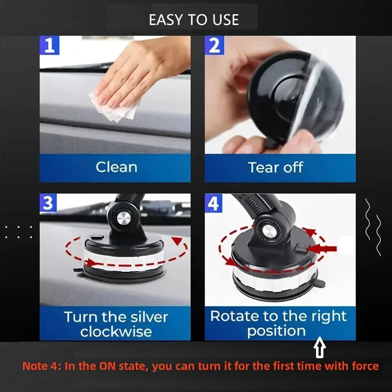 Multifunctional 360 Rotate Car Phone Holder Moblie Windshield Mount Stand For iPhone Samsung Xiaomi Hand Free Driving Car Phone Holder