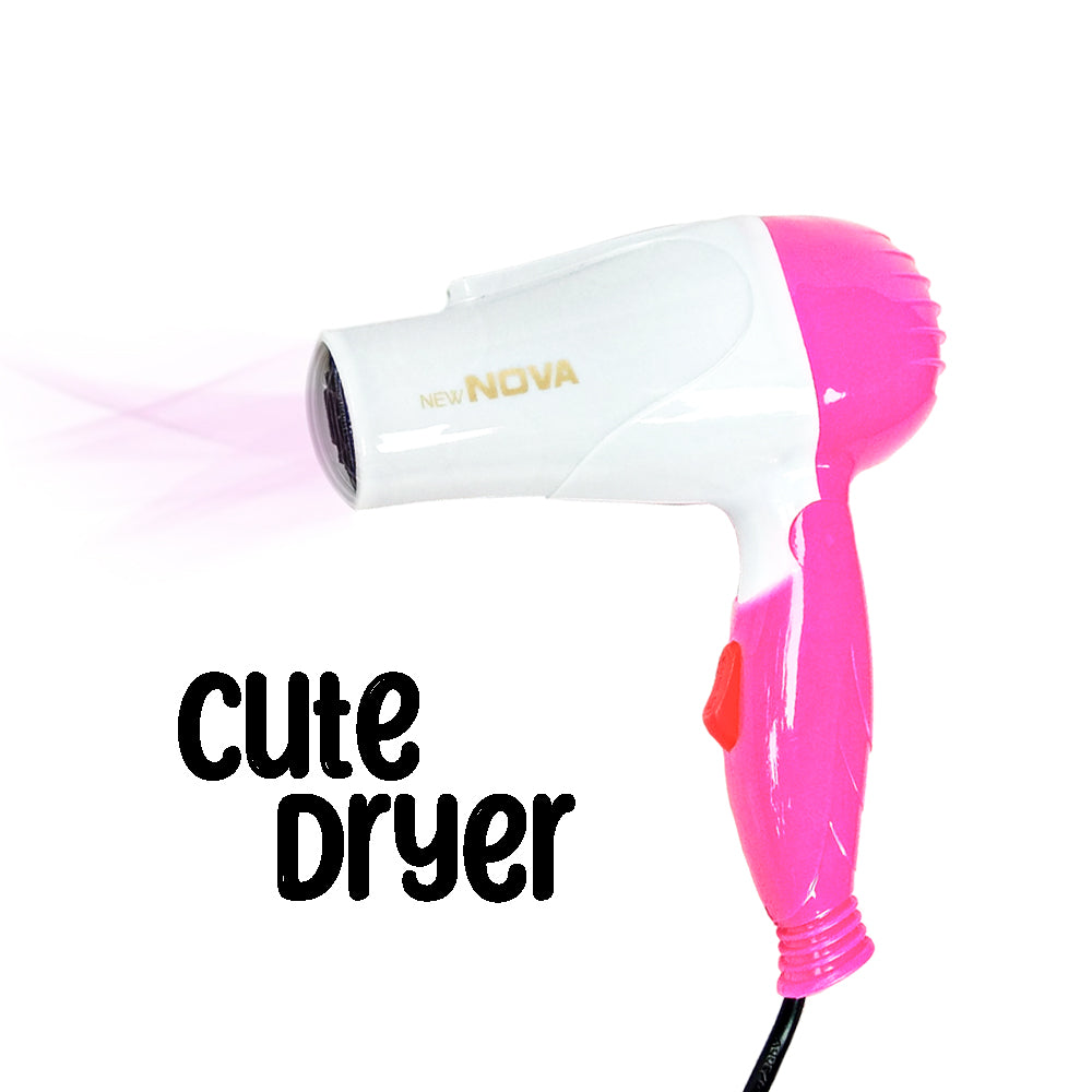 1000W Foldable Mini Travel Hair Dryer | Portable Blow Dryer for Home & Travel Use