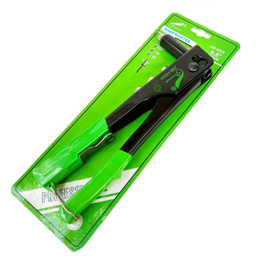 9.5 Inch Manual Hand Rivet Gun – Double Handle Riveter Tool for Metal & Wood Repair