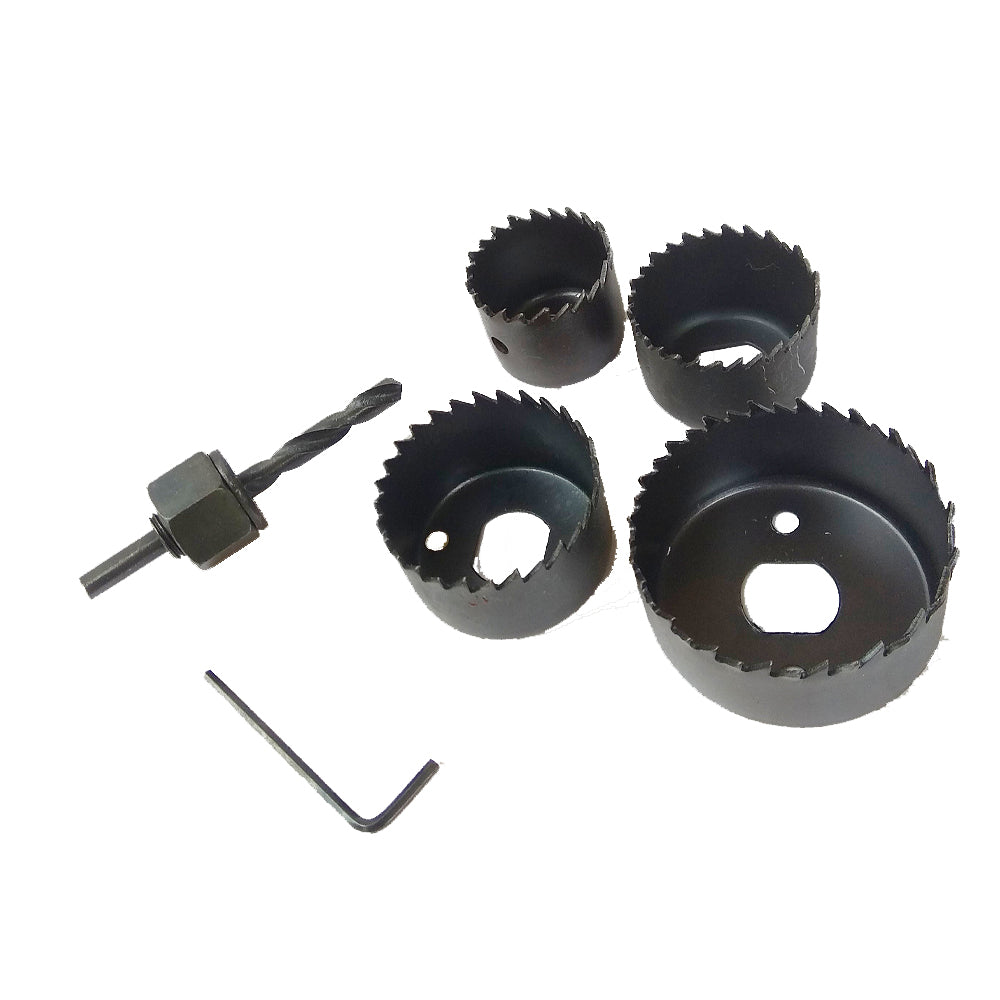 6Pcs Hole Saw Drill Bit Set for Wood – Metal Cutter Bits with Hex Key & Arbors for Woodworking and DIY