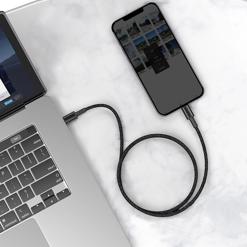 Baseus 1Meter 20W High Density Braided Fast Charging Type-C to Lightning PD Cable – Black