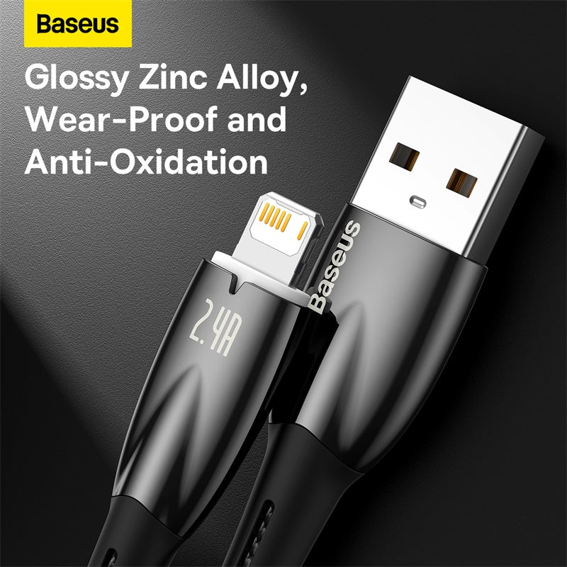Baseus Glimmer Series 1m USB to Lightning Fast Charging Data Cable for iPhone