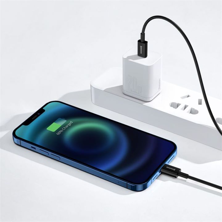 Baseus Superior Series 1m 20W Type-C to Lightning PD Fast Charging Data Cable for iPhone