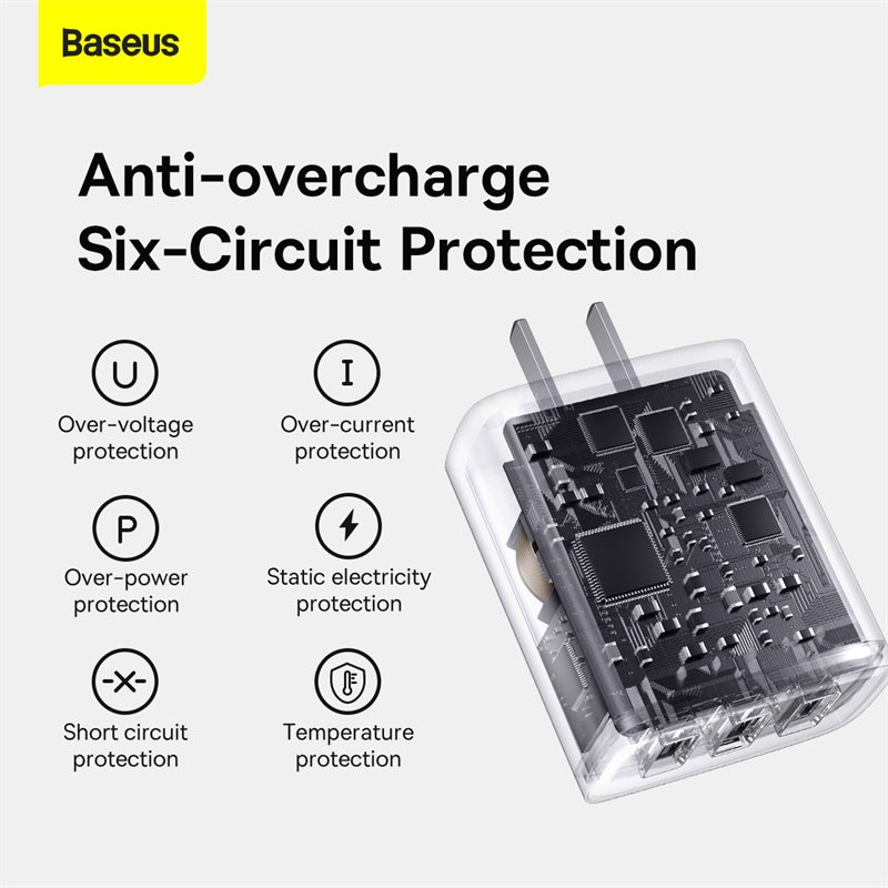 Baseus Compact Charger 3U 17W CN Black