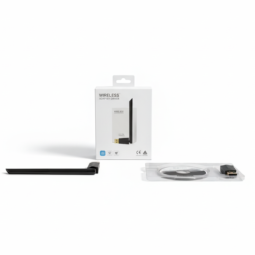 Nonap WiFi Adapter Dual-Band USB 300Mbps with Bluetooth 4.2