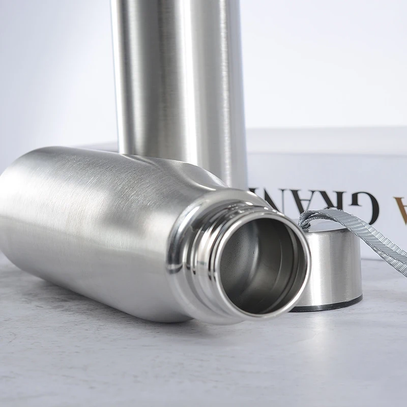 500ml & 1000ml Aluminum Sports Water Bottle Lightweight Leakproof Reusable Gym School Travel Bottle