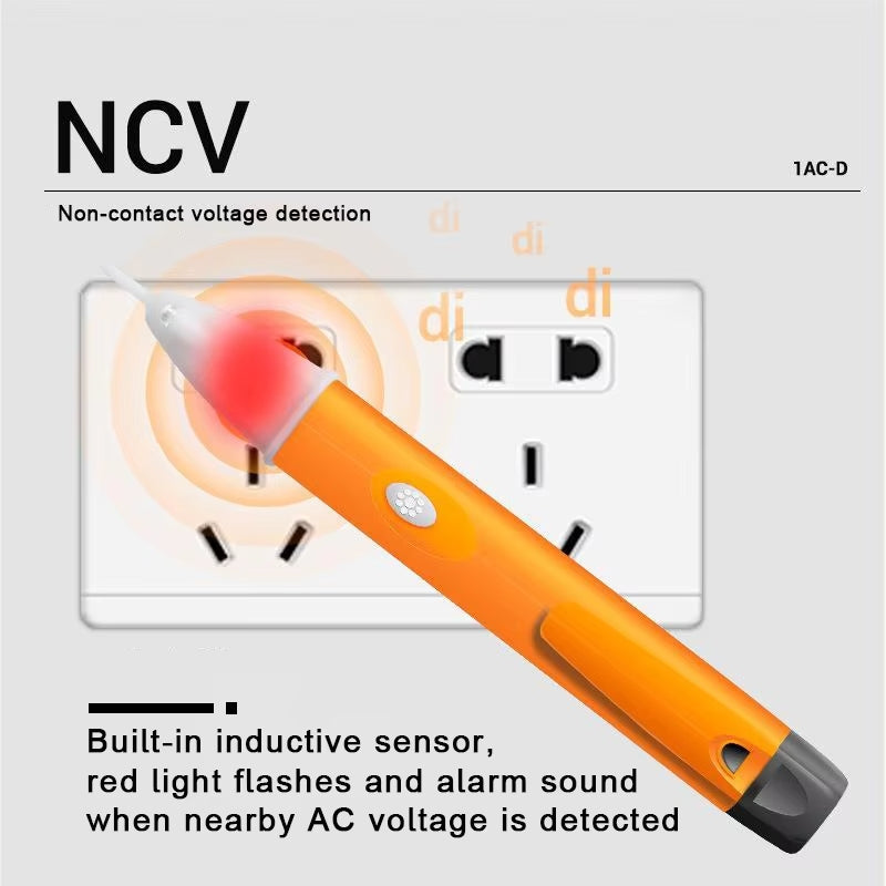 AC Voltage Detector Non-Contact Voltage Tester 90-1000V Smart Test Pencil Electric Pen Tool