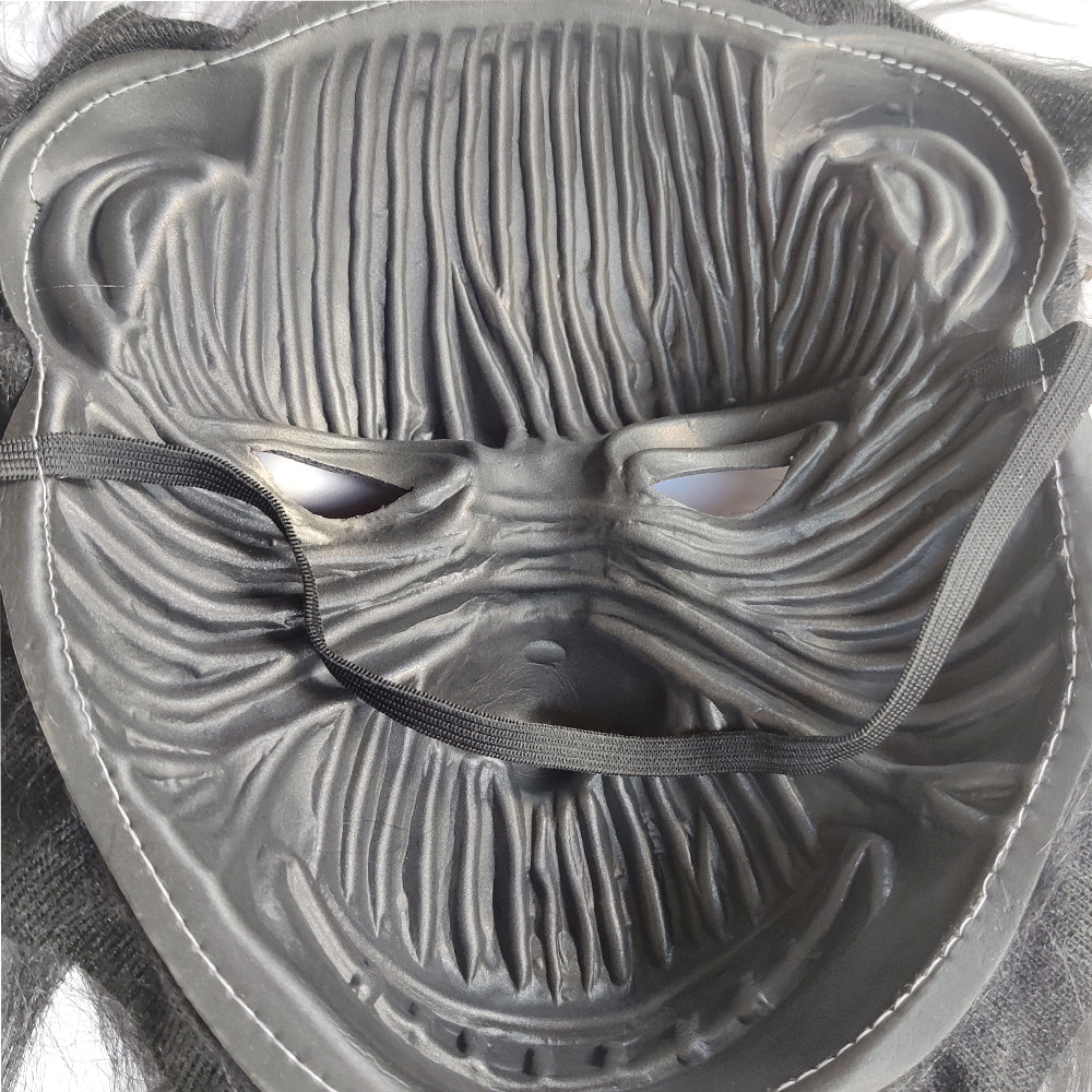 Black Scary Gorilla Mask with Hair Realistic Monkey Face Mask for Party Costumes and Halloween