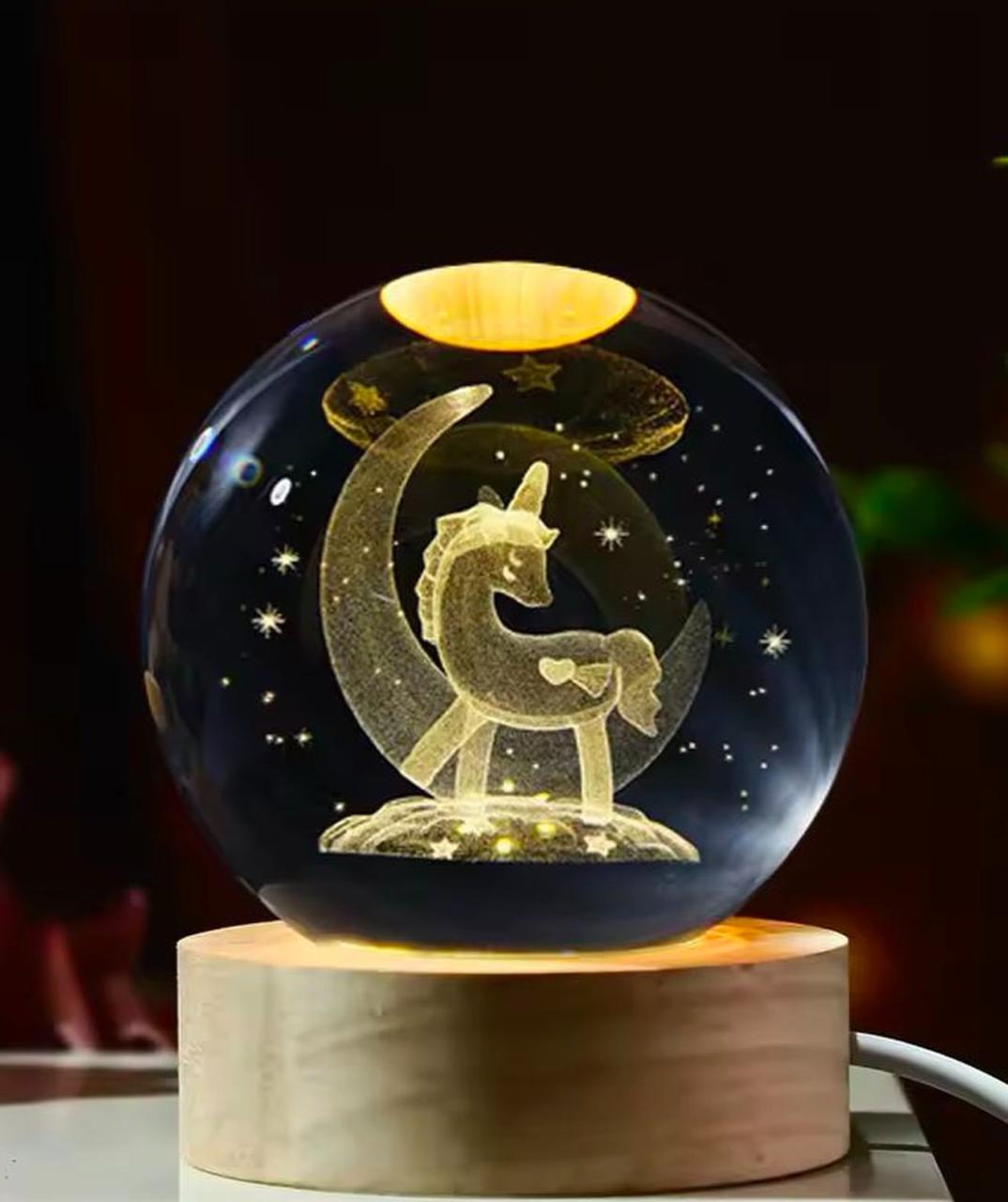 3D Crystal Ball 8CM Crystal Planet Laser Engraved Solar System Globe Astronomy Gift Birthday Gift Glass Sphere Home Decoration