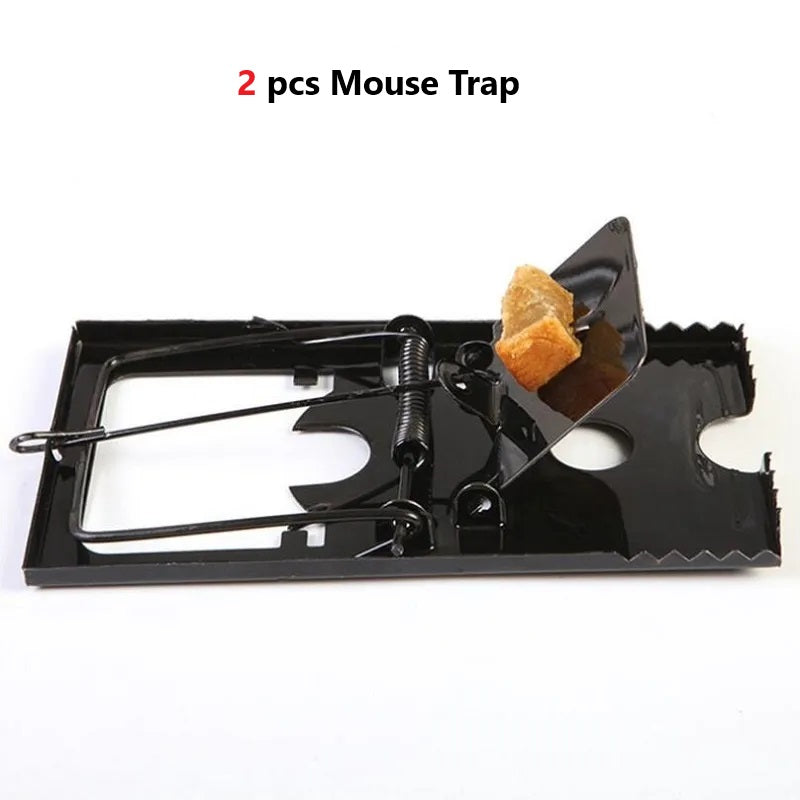 2PCS Metal Mouse Trap High Sensitivity Medium Rat Trap Household Rodent Catcher