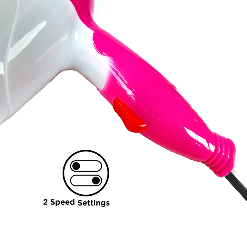 1000W Foldable Mini Travel Hair Dryer | Portable Blow Dryer for Home & Travel Use