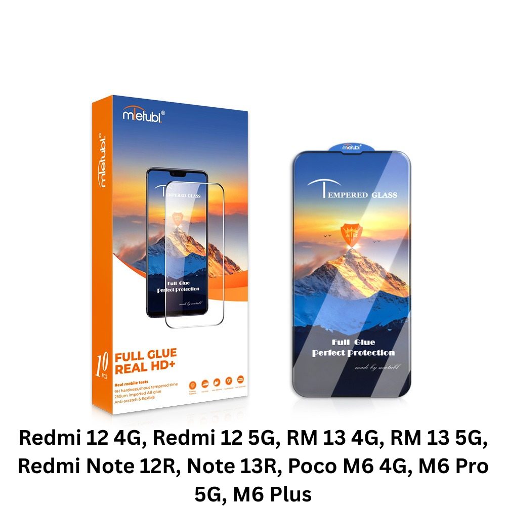 MTB Tempered Glass for Redmi 12 4G, Redmi 12 5G, RM 13 4G, RM 13 5G, Redmi Note 12R, Note 13R, Poco M6 4G, Poco M6 Pro 5G, Poco M6 Plus – 9H Hardness Screen Protector with HD Clarity, Anti-Scratch, Case-Friendly, and Smooth Touch Response